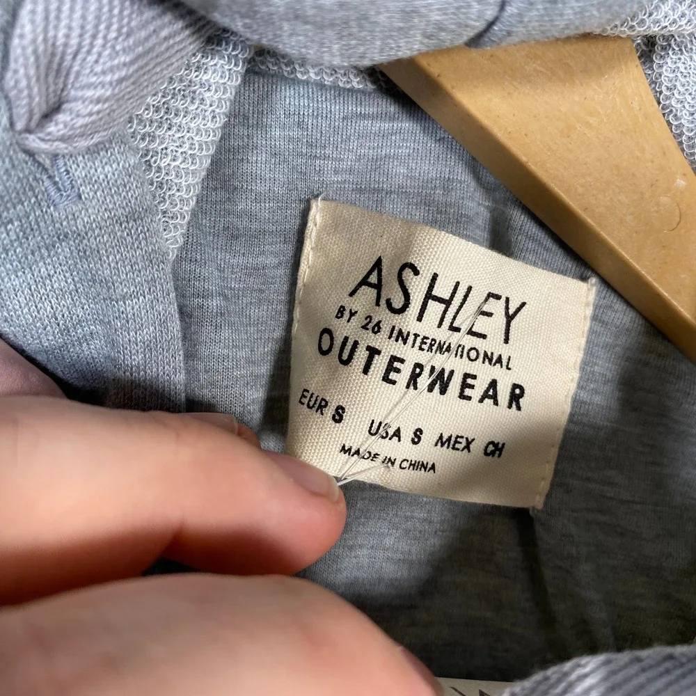 Ashley by 26‎ International Mauve Puffer Vest Hooded Quilted Zip Womens Small